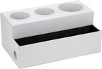 J JACKCUBE DESIGN Hair Tool Organizer Dryer Holder Hair Styling Accessories Organizer Bathroom Storage Countertop with 3 Holes(White) – MK154D