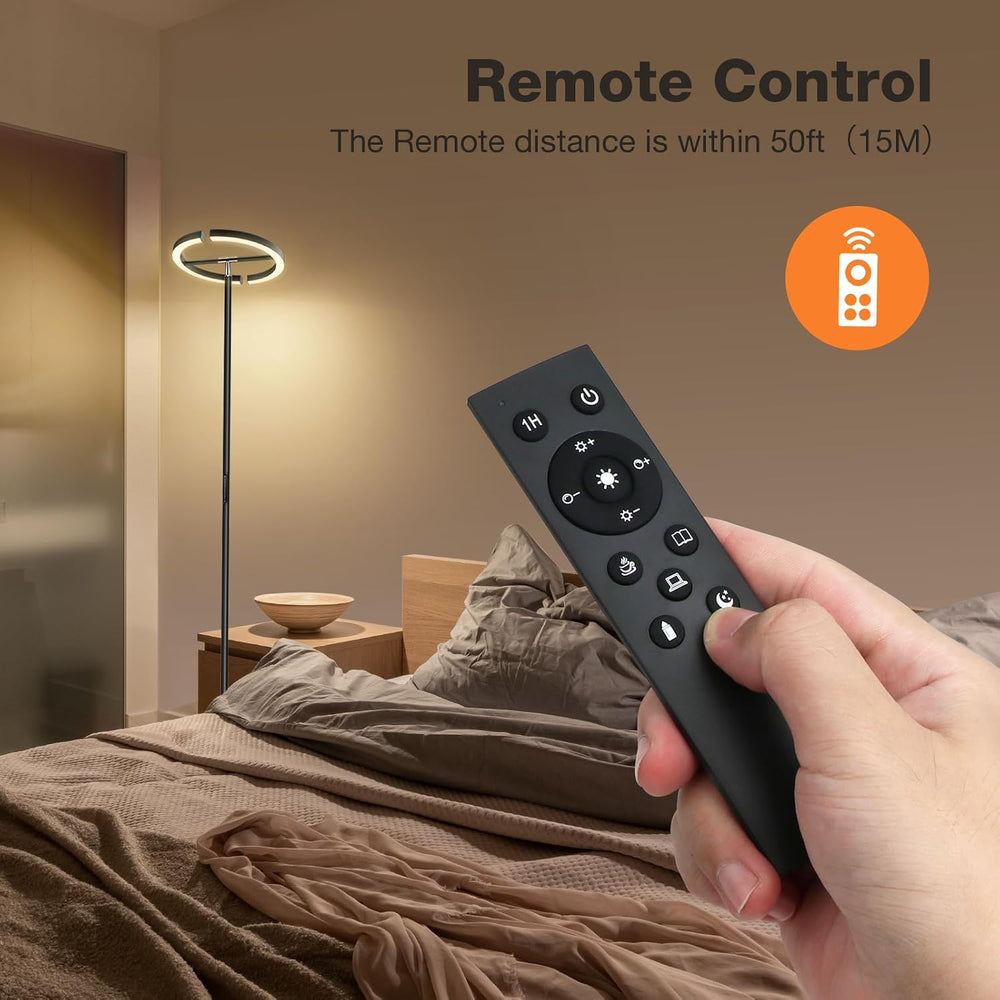 SIBRILLE LED Floor Lamp - Dimmable Tall Standing Lamp with Remote Control/But...