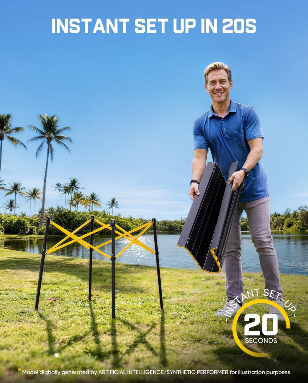 FanttikOutdoor Zeta V11 Pro Camping Table, Portable Folding Roll Up Table wit...