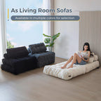 MAXYOYO Folding Sofa Bed, Convertible Chair with Pillow Foldable Couch with Back Support, Portable Fold Out Chair Bed Comfy Floor Sofa Lounge for Living Room Bedroom, Dark Grey, Single