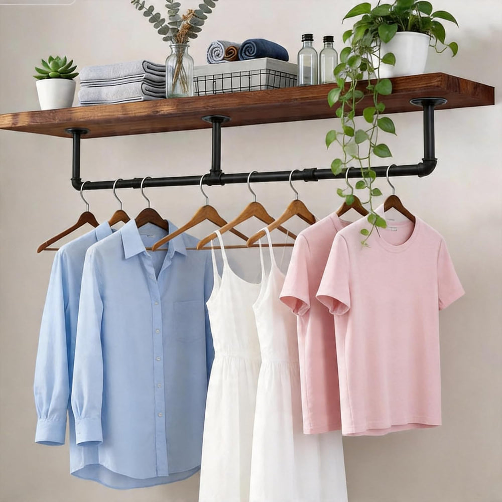 Wall Mounted Clothes Rack 48.8 Inch/4FT
