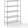 21" Deep x 48" Wide x 74" Height Wire Shelving Kit | 5-Tier | NSF Commercial Storage Rack Unit