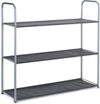 Amazon Basics Freestanding Closet Organizer with Fabric Bins, Drawers and 3 Shelves, Easy to Assemble, Grey, 32.7" x 12.2" x 31"