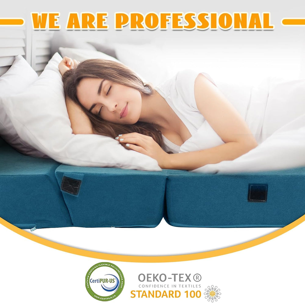 jela Foldable Sofa Bed, Convertible Sleeper Lounge Chair Floor Mattress Floor...