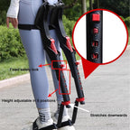 Adjustable Chairless Wearable Invisible Chair,Invisible Chair Wearable Exoskeleton Human Wearable Seat,Anywhere Camping Folding Stool Withstands 150kg,Black