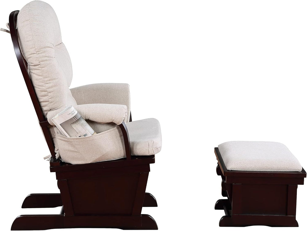 Glider Ottoman Espresso,Latte