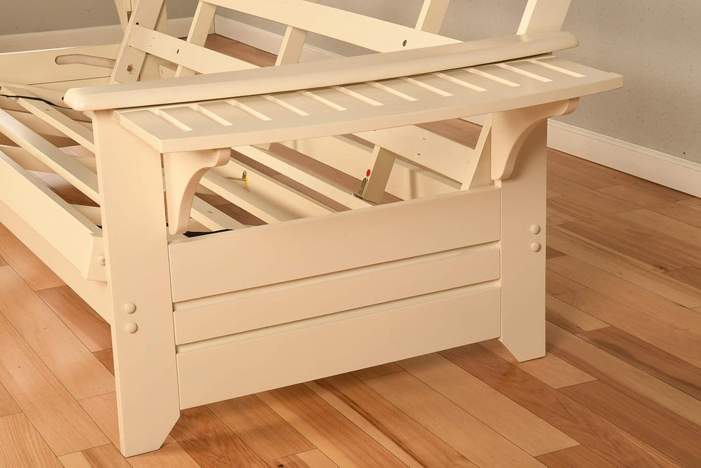 Kodiak Furniture Futon Set, Full, White