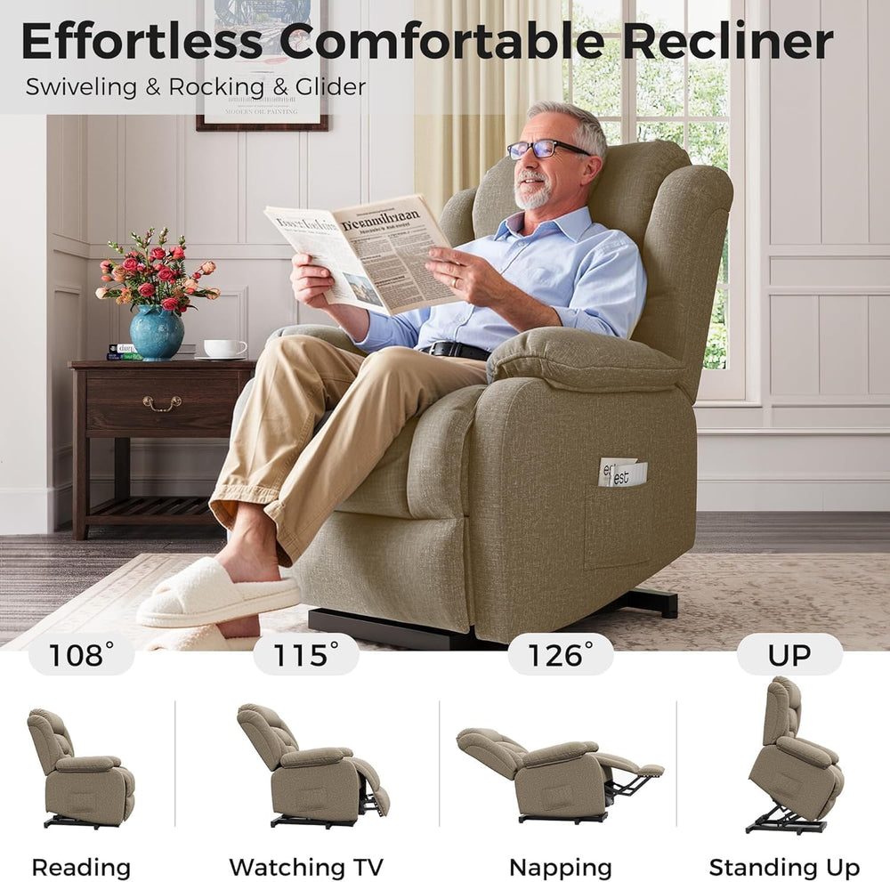 Amopatio Lift Recliner Chair for Elderly Upgraded Reclining Chairs Indoor Lou...
