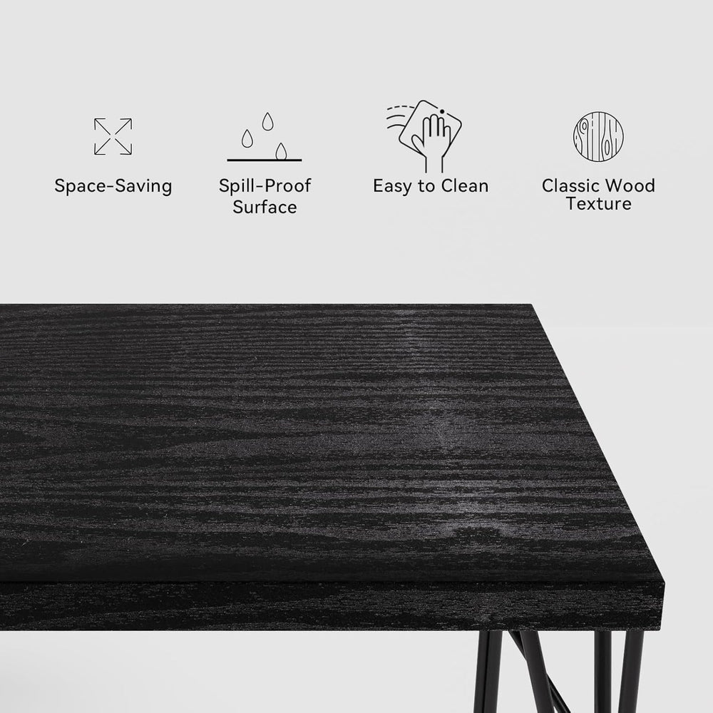 5-Piece Dining Table Set for 4, Kitchen Table Set with 1.6" Thick Tablet...