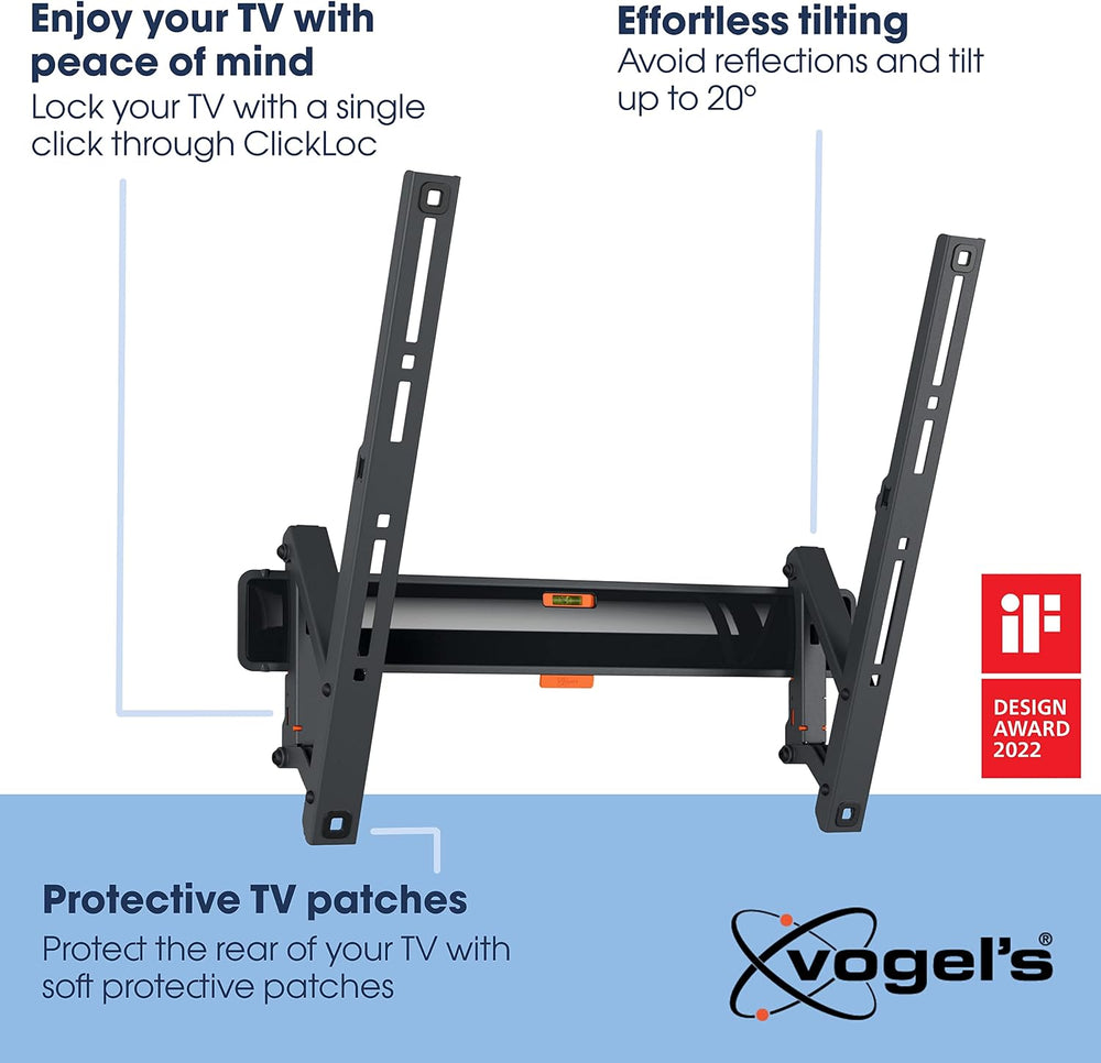 Vogel's Comfort TVM 3415 Tilting TV Wall Mount for 32-65 Inch TVs | Can b...