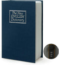 Diversion Book Safe Storage Box (9.5"×6"×2.2"), Dictionary Secret Safe Can with Security Combination Lock, Diversion Book Hidden Safe (Blue dictionary,Combination)