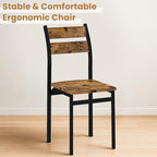 Recaceik Dining Table Set for 4, Kitchen Table and Chairs Set of 4 Wood Kitchen and Dining with Classic Dinner Chairs for Small Space Apartment Home