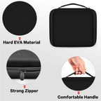 Comecase 8 Slots Watch Box Organizer/Men Watch Display Storage Case Fits All Wristwatches and Smart Watches up to 42mm - Black