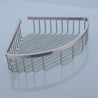 304 Stainless Steel Shower Caddy Corner Basket Shelf Bathroom Organizer Wall Mounted Storage, Brushed Nickel
