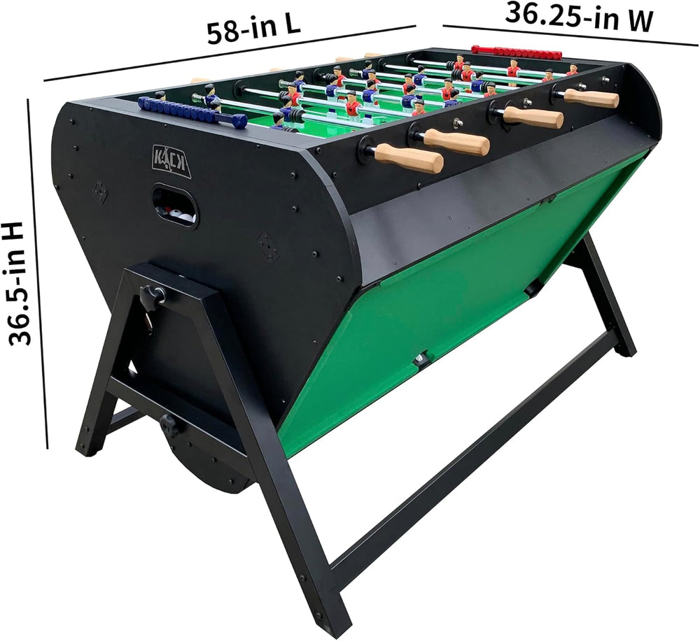KICK Triplex 55″ Telescopic Rods 3-in-1 Swivel Multi-Game Table