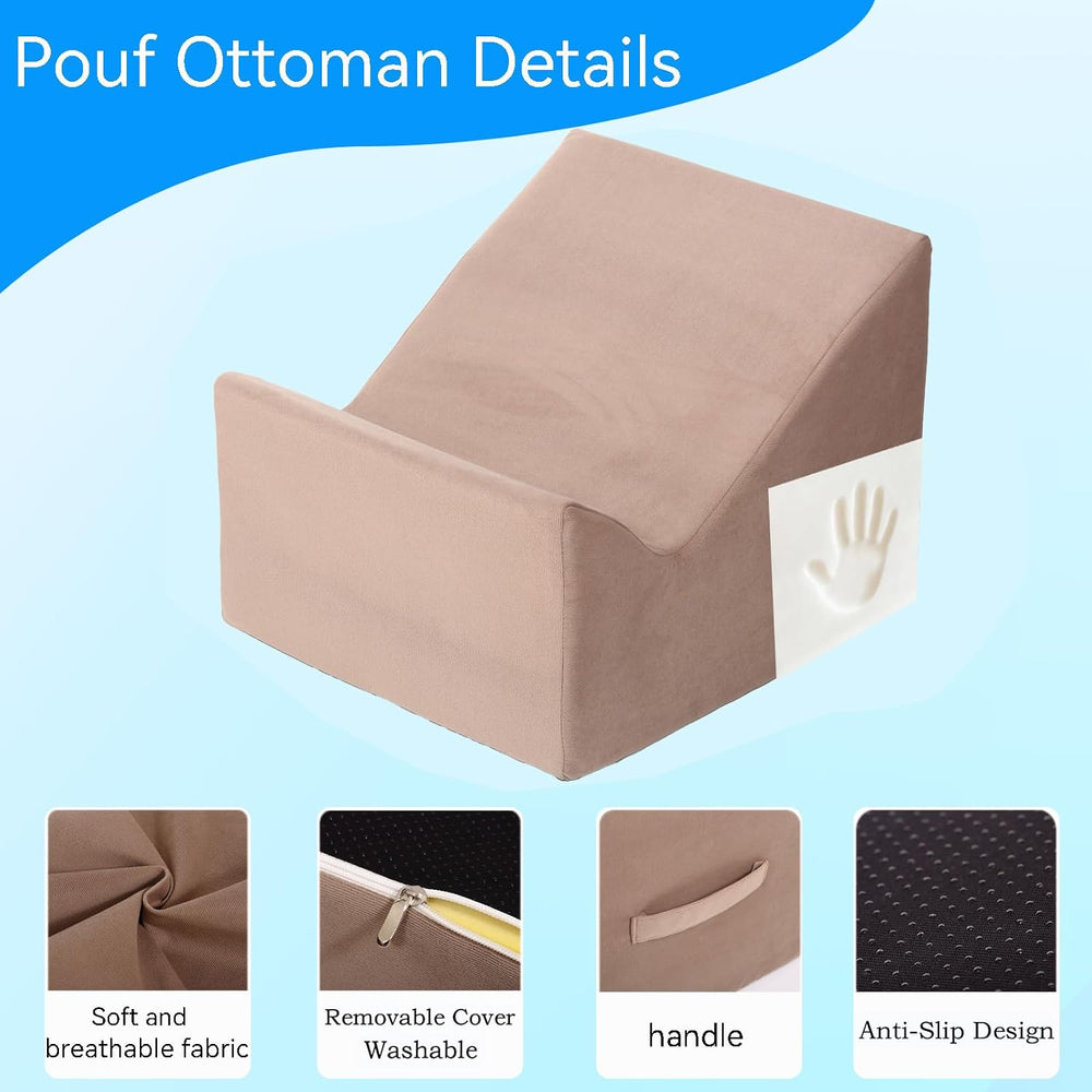 Version that Modern Pouf Ottoman,Relax Stool,Floor Poufs for Couch