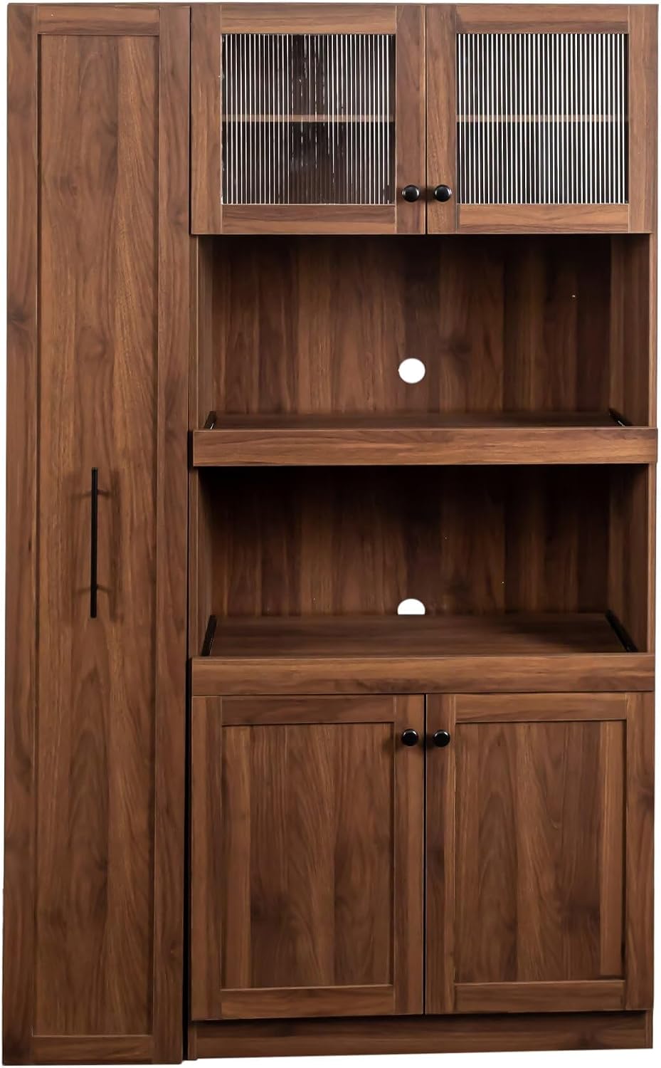 JIJIWANG 70.87" Kitchen Pantry Cabinet with Multi-Functional Pull-Out Mu...