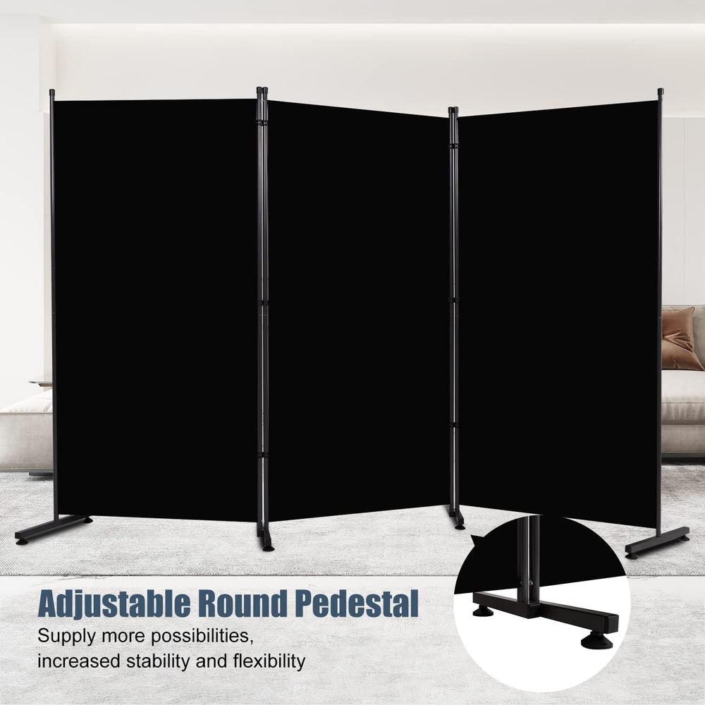 3 Panel Folding Room Divider,Privacy Screen Freestanding Space Separator