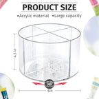 Drink Packet Organizer for Powdered Drink Mix,Powder Packet,Water Packet,Water Flavor Packet,Lazy Susan 360° Turntable Organizer for Drink Mix Necessities