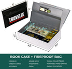 Book Safe with Combination Lock, Hidden Safe (9.5 x 6.2 x 2.2 Inch) with Fireproof Bag, Secret Diversion Safe, Hollow Book Box Hidden Storage, Money Safe Box for Cash (HOME REPAIR)