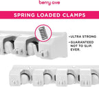 EXTRA GRIP Mop & Broom Holder Wall Mount - Wall Hanging Garden Tool & Utility Closet Organizer, Mop & Broom Hook, Broom Hanger Wall Mount, Mop Broom Organizer, Wall Mounted Broom Rack Mop Storage