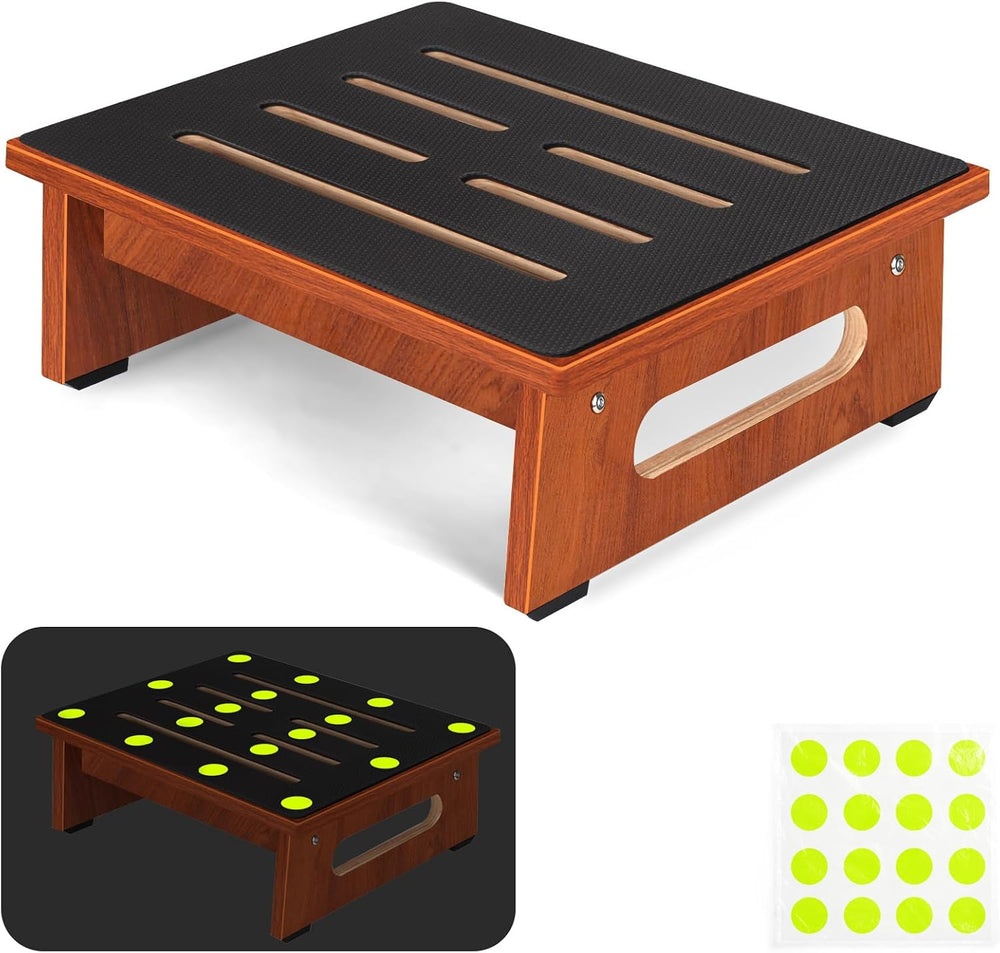 One Step Stool for Adults Seniors with Non-Slip Rubber Stepping Feet, Heavy D...