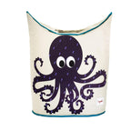 3 Sprouts Baby Laundry Hamper, Handles and Lid, Storage Basket, Octopus | Handles and lid, Large storage basket, Toy bin, Nursery room decor, Baby clothes organizer, Bedroom or playroom storage
