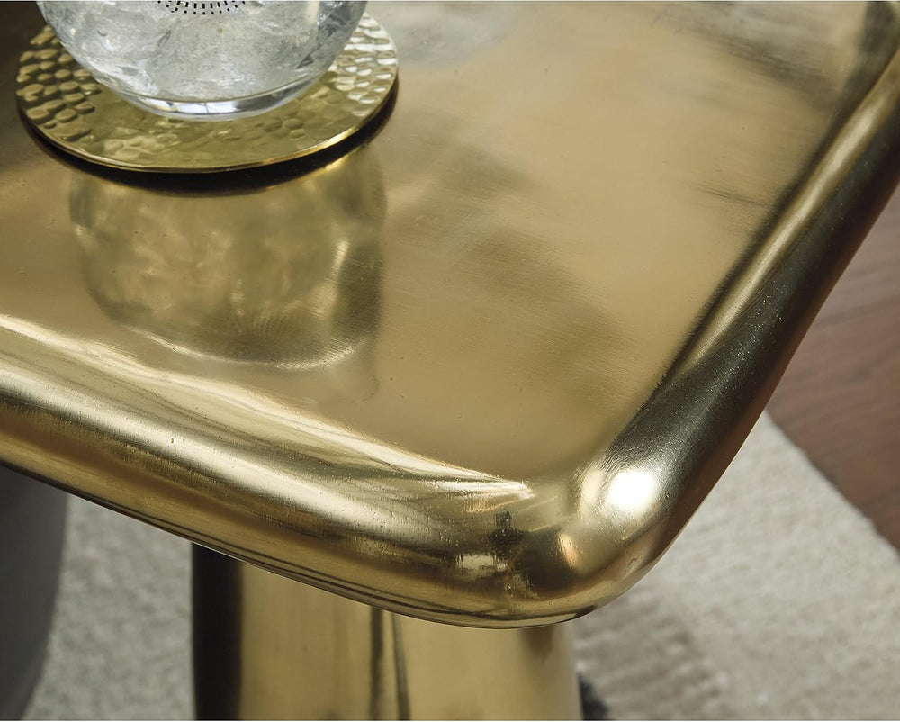Signature Design by Ashley Dallenburg Contemporary Accent Table, Gold