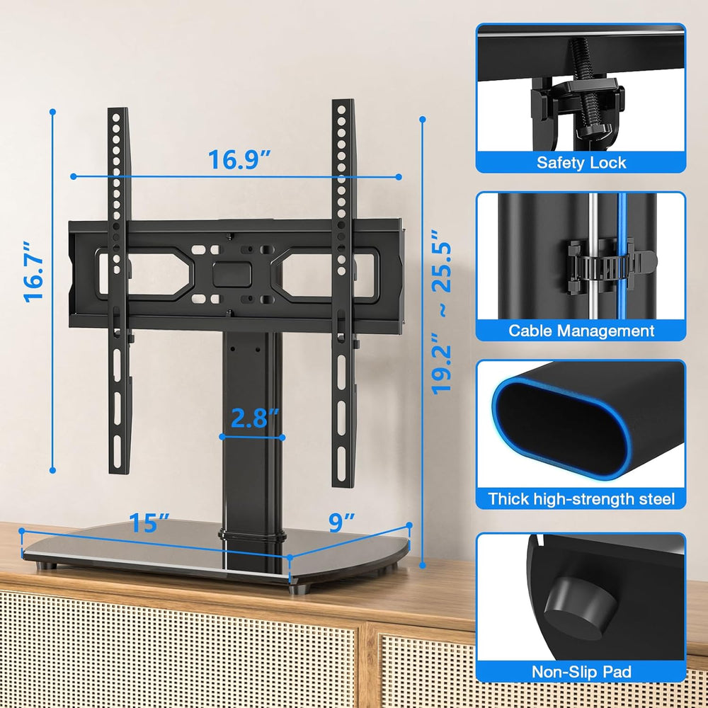 Rfiver Universal Swivel TV Stand for 27-50 55 60 Inch TVs | Height Adjustable...