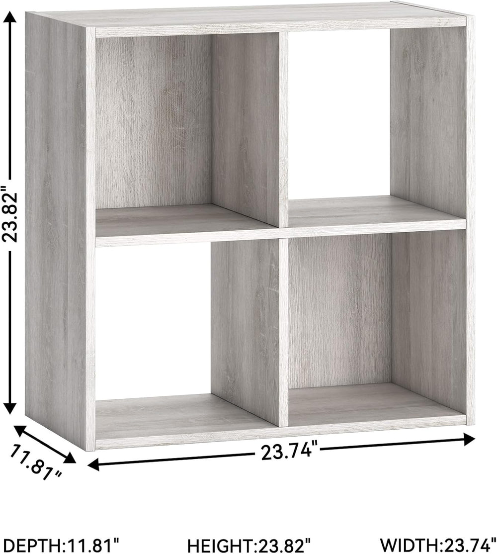 Signature Design by Ashley Paxberry Coastal 4 Cube Storage Organizer or Bookc...