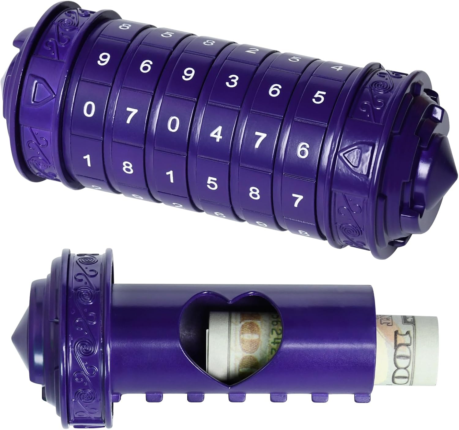 Da Vinci Code Numeric Cryptex Money Puzzle Box for Cash Gift, Jewelry Box with Hidden Compartment, Unique Puzzle Gift for Adults Brain Teaser Valentine’s Day Wedding & Anniversary Present