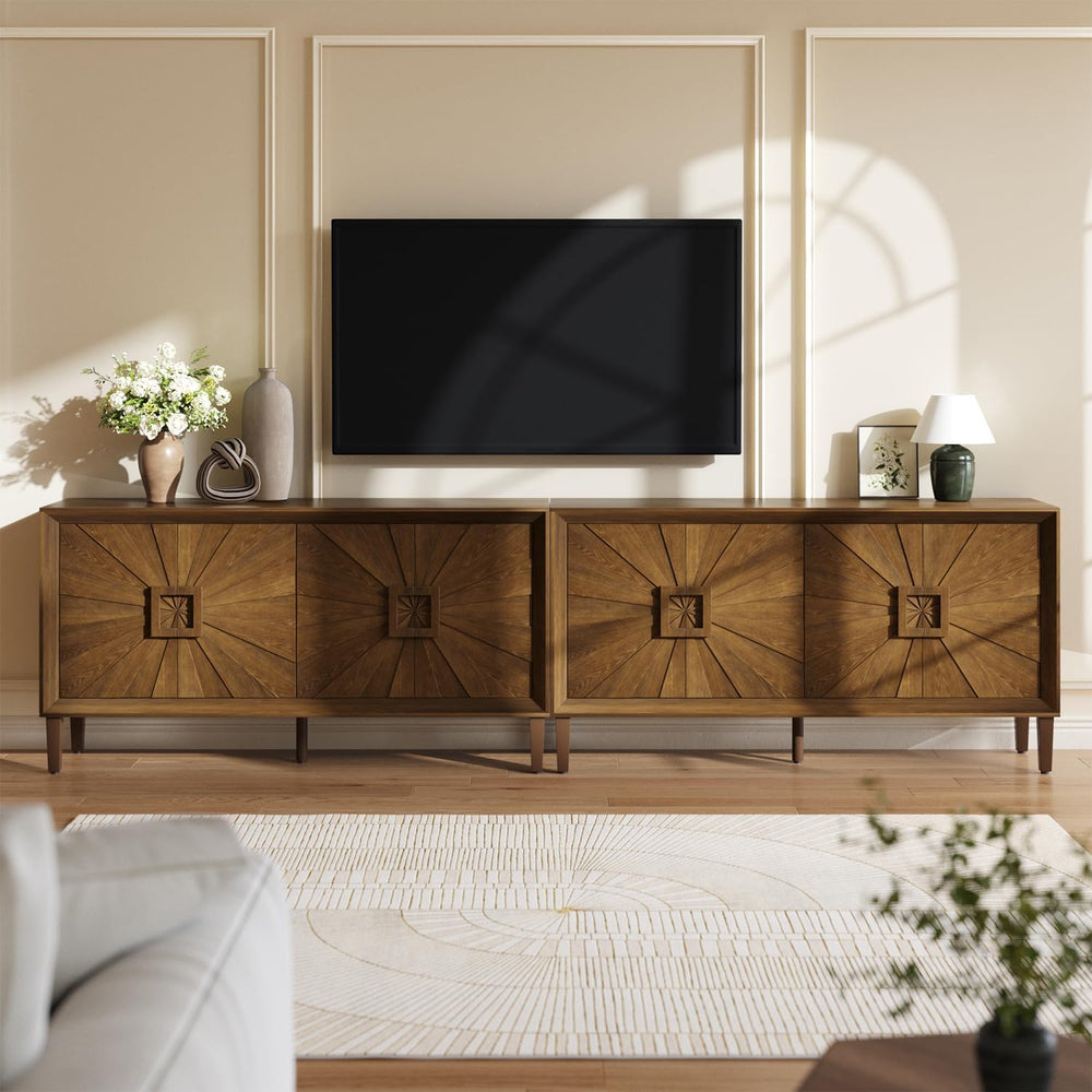 Large Buffet Sideboard Cabinet with Storage,60" Modern Cedenzas Buffet T...