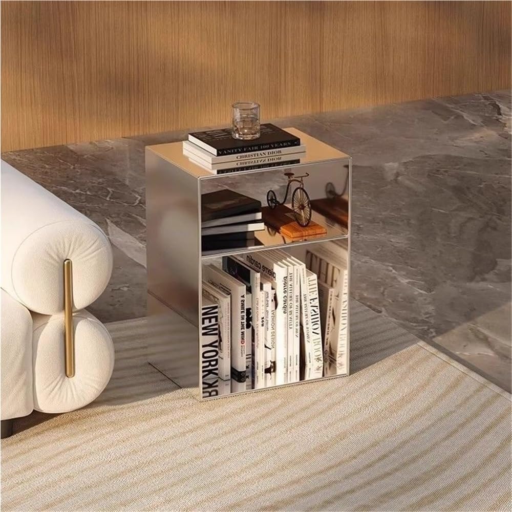 3-Layer Metal Storage Side Table, Square Sofa Side Tables, Simple End Table, ...