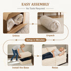 Upgrade Boneless Couch with Storage, Extra Deep&High Seat Modular Sectional Sofa 2 Seater Loveseat Sofa with Ottoman, Tool-Free Assembly Sectional Couches for Living Room Bedroom Apartment