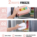 Freezable Lunch Bag for Work School Travel,Leak-Proof Small Lunch Bag
