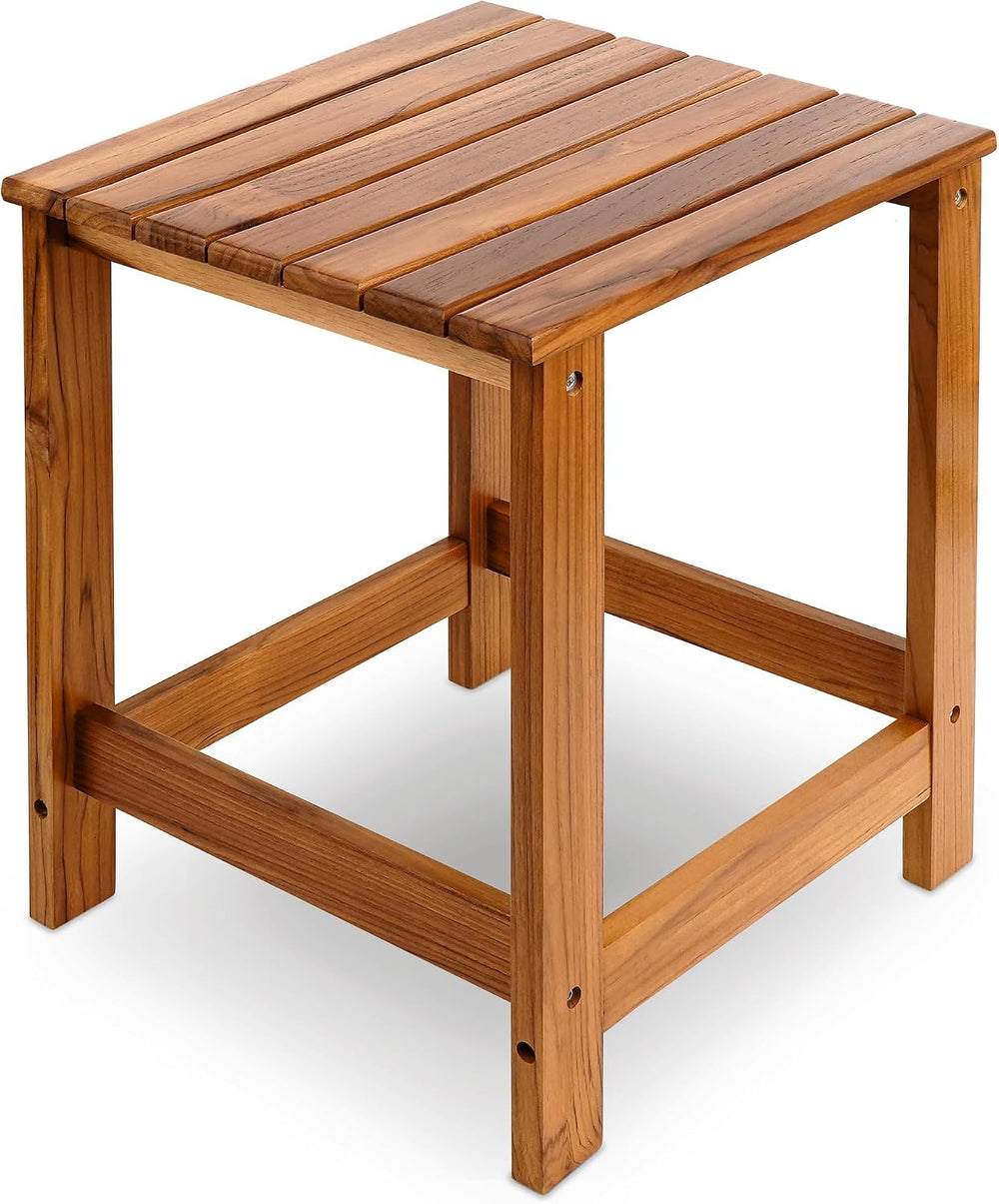 Utoplike Teak Outdoor Side Table for Patio, Adirondack Sides Tables