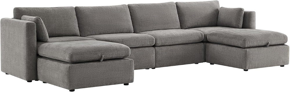 CHITA Oversized Modular Sectional Fabric Sofa Set, Extra Large U Shaped Couch...