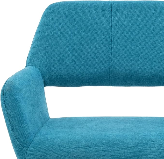 Mid Century Modern Dining Chairs Set of 4 & 2 & 6 Comfy Accent Chair Upholstered Kitchen Dining Living Room Chairs for Bedrooms Waiting Room Home Arm Desk Chair No Wheels (Teal, 4)