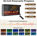 63" Farmhouse TV Stand with Fireplace for TVs up to 70", Media Entertainment Center with Adjustable Shelves, Farmhouse TV Console for Living Room, White & Black