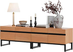 WAMPAT Modern TV Stand for TVs Up to 75 Inch, 2-in-1 Entertainment Center Media Console with Storage Cabinets, TV Console for Living Room, Mocha