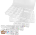 Guyuyii 56 Slots Diamond Painting Storage - 2 Pack 28 Grids diamond art organizer for Bead Storage, Craft Supply, Small Item, and Jewelry Organization