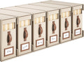 6 Pack Bed Sheet Organizers And Storage(Cal King Size) With Leather Handles,Foldable Linen Closet Organizer With Clear Window,Bedding Storage Box For Blanket,Sheets,Duvet Cover-Beige