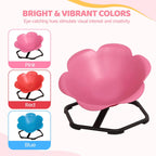 Spinning Chair for Autistic Kids, Flower-Shaped Sensory Spinning Chair for Balance & Coordination, Sit and Spin Sensory Chair, Autism Sensory Toys for Coordination Balance Focus (Pink)