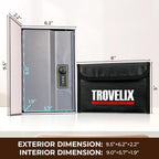 Book Safe with Combination Lock, Hidden Safe (9.5 x 6.2 x 2.2 Inch) with Fireproof Bag, Secret Diversion Safe, Hollow Book Box Hidden Storage, Money Safe Box for Cash (COFFEE)