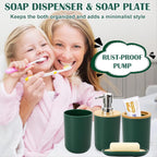 iMucci Bathroom Accessories Bathroom Sets with Shower Curtain, Bath Towel Set, Trash Can, Toilet Brush, Soap Dispenser, Bathroom Accessories Set Complete