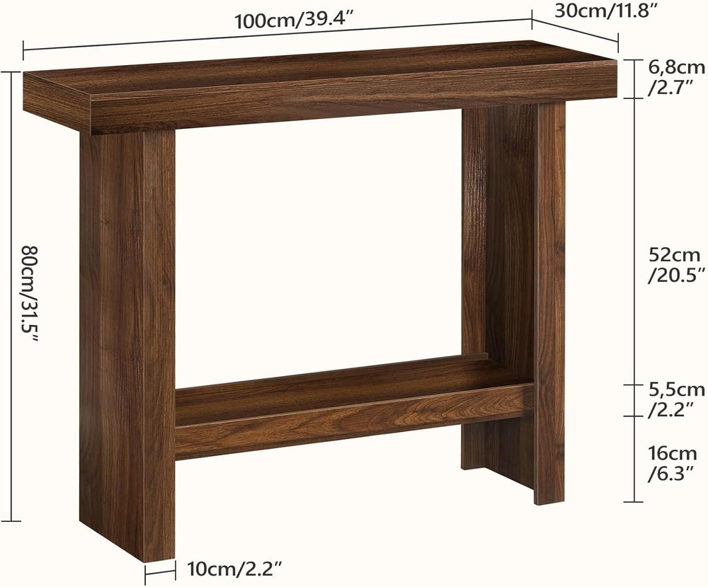 MAHANCRIS Console Table, 39.4'' Entryway Table for Hallway, Narrow So...