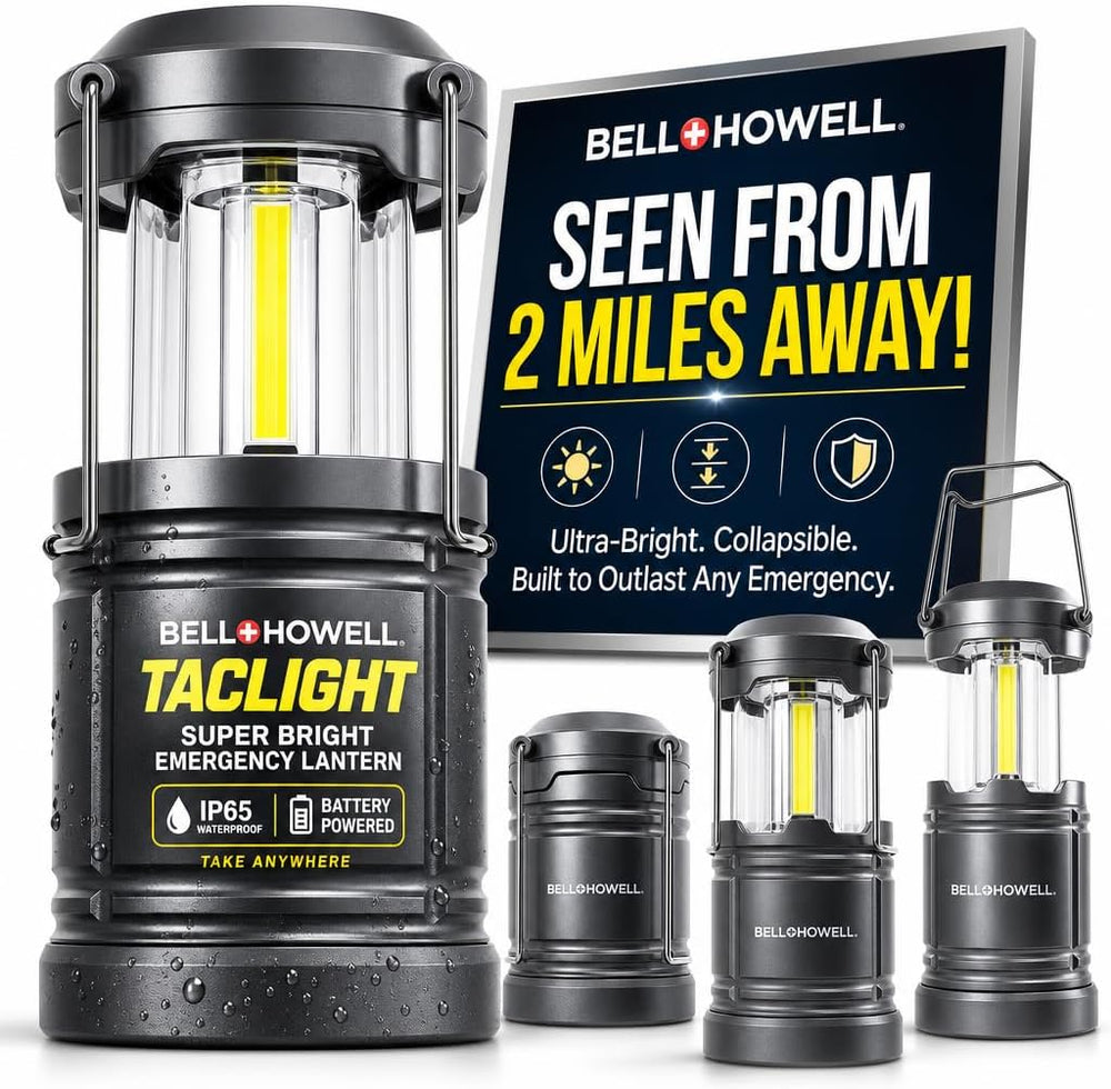 TACLIGHT Multipurpose Camping Lanterns, 4 Pack, Battery Powered