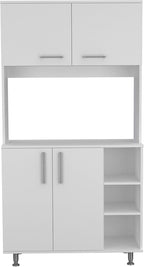 3 Shelf Pantry Cabinet White