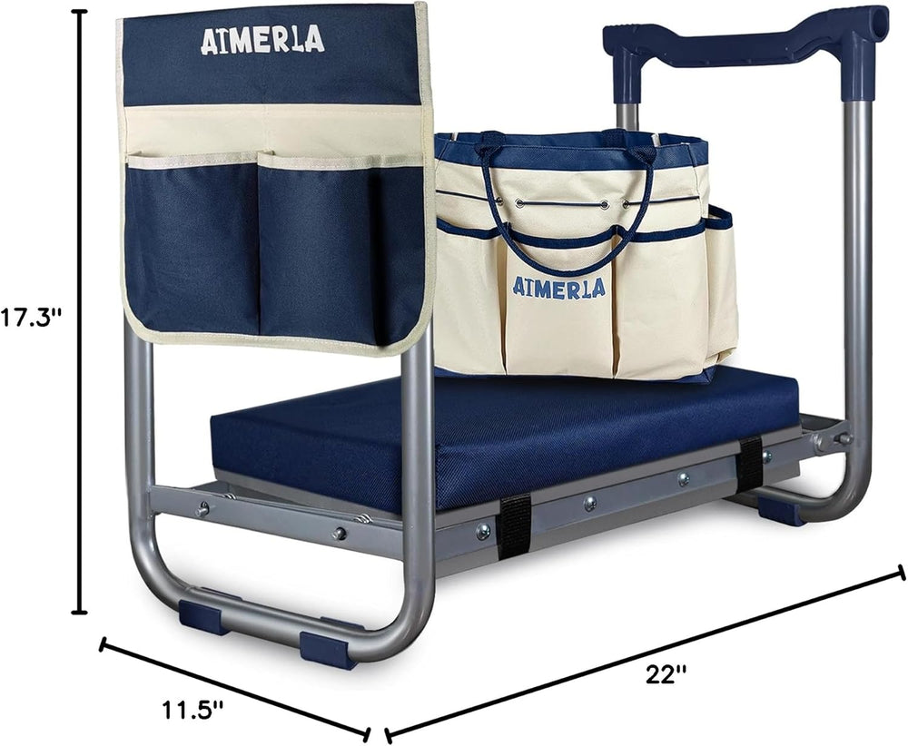 K5 Foldable Kneeler Seat - Heavy Duty (Detachable Cloud Kneeler Pad) - Garden...