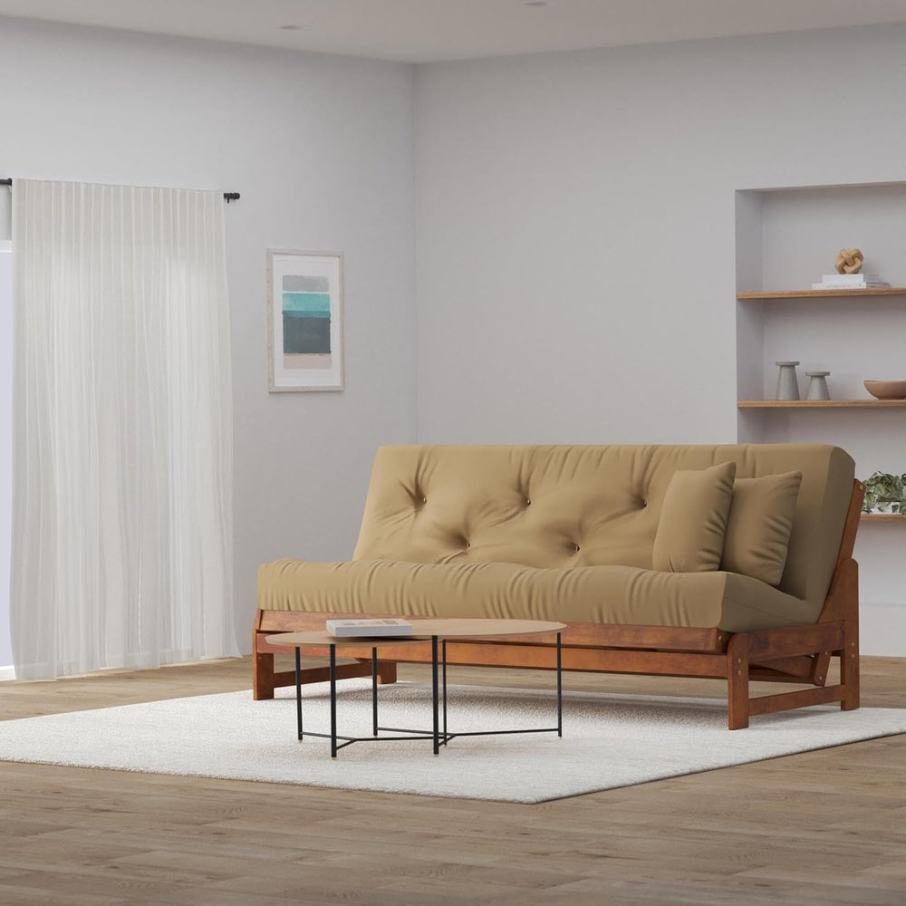 Nirvana Futons Arden Futon Set - Queen Size, Frame, 8" Mattress, Twill K...